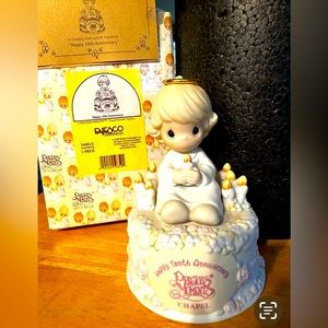 Precious Moments, “Happy 10th Anniversary”, A Chapel Exclusive Figurine.